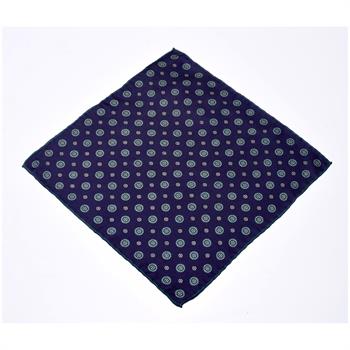 Desenli İpek Cep Mendili 