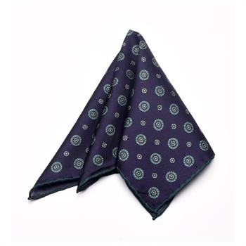 Desenli İpek Cep Mendili 