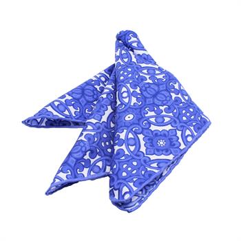 Desenli İpek Cep Mendili