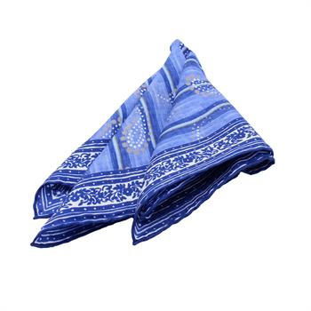 Desenli İpek Cep Mendili