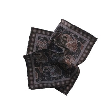 Desenli Yün Cep Mendili 