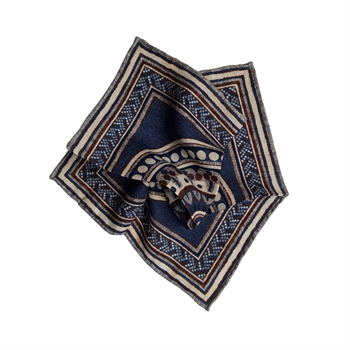 Desenli Yün Cep Mendili 