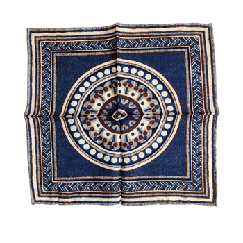 Desenli Yün Cep Mendili 