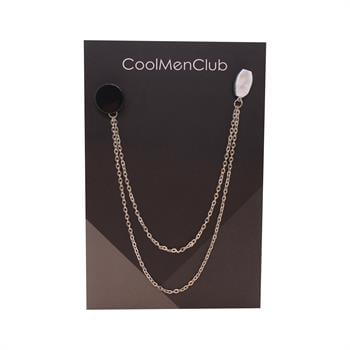 Oniks Doğal Taş Ceket Yaka İğnesi