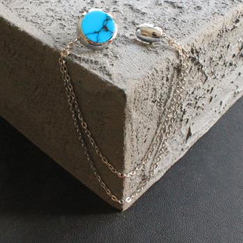 Doğal Taş Ceket Yaka İğnesi