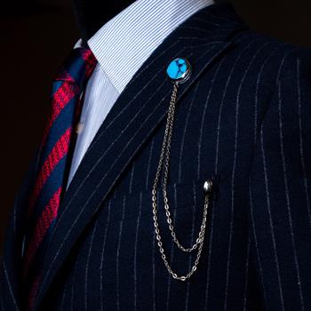 Doğal Taş Ceket Yaka İğnesi