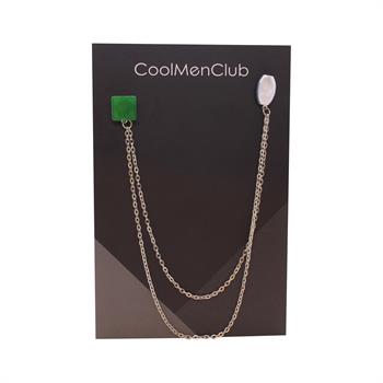 Jade Doğal Taş Ceket Yaka İğnesi