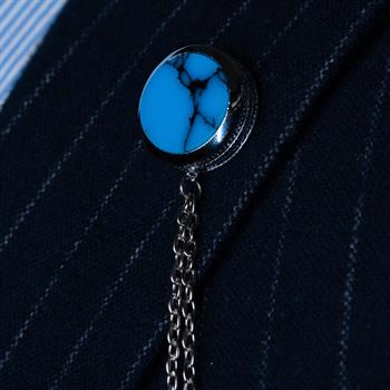 Doğal Taş Ceket Yaka İğnesi