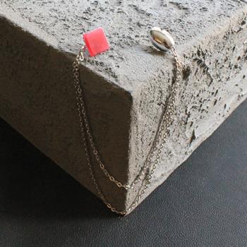 Jade Doğal Taş Ceket Yaka İğnesi