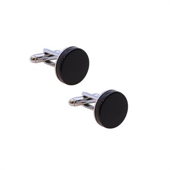 Oniks Doğal Taşlı Klasik Kol Düğmesi 