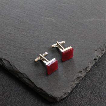 Jade Doğal Taşlı Klasik Kol Düğmesi 