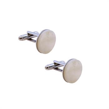 Sedef Taşlı Klasik Kol Düğmesi 