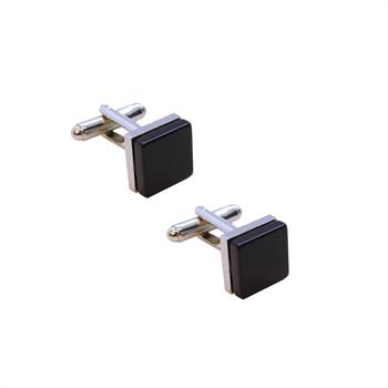 Oniks Doğal Taşlı Klasik Kol Düğmesi 