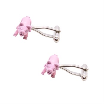 Domuz Figürlü Kol Düğmesi 