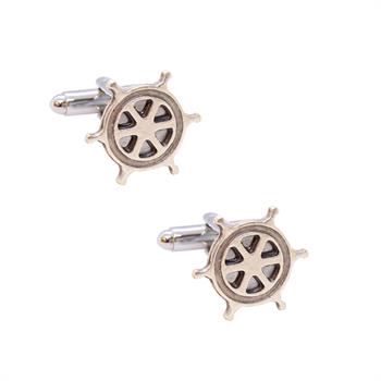 Dümen Figürlü Klasik Kol Düğmesi