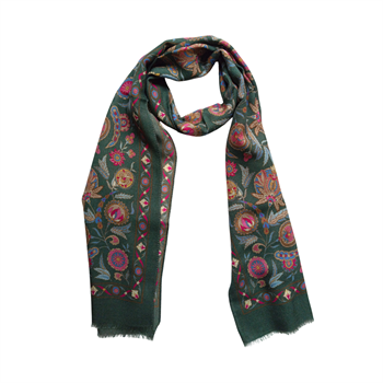 El Yapımı Desenli Yün Şal