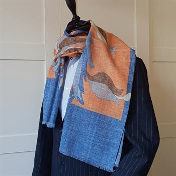 El Yapımı Desenli Yün Şal