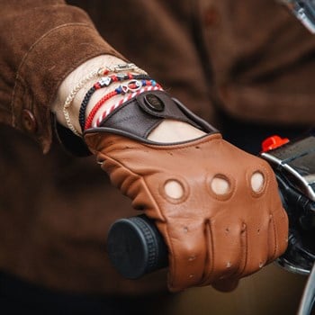 Erkek Deri Sürücü Eldiveni