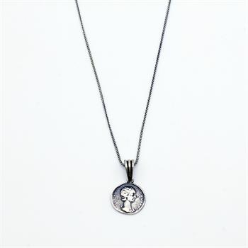 Eski Para Gümüş Kolye