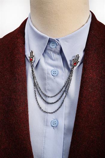 Fatımanın Eli Gömlek Yaka İğnesi