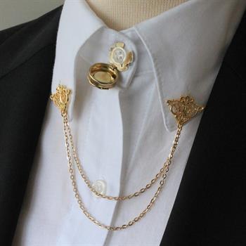 Figürlü Gömlek Yaka İğnesi