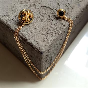 Fleur de Lis Figürlü Ceket Yaka İğnesi