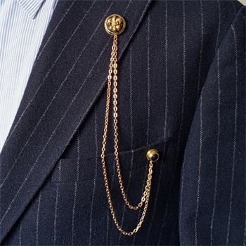 Fleur de Lis Figürlü Ceket Yaka İğnesi