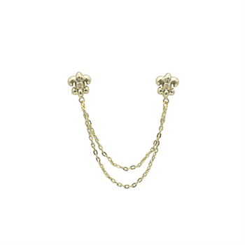 Fleur De Lis Figürlü Gömlek Aksesuar Seti