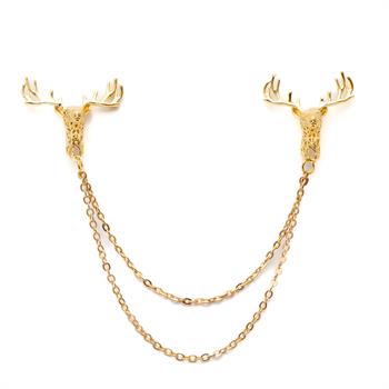 Geyik Figürlü Gömlek Yaka İğnesi