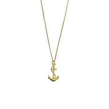 Gold Anchor Kolye