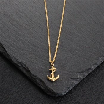 Gold Anchor Kolye