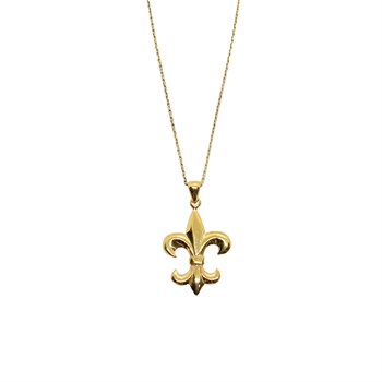 Gold Fleur de Lys Kolye