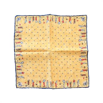 Golf Desenli İpek Cep Mendili 