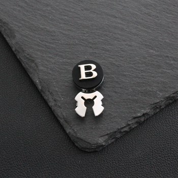 Gömlek Yaka İğnesi ve Harfli Düğme Seti