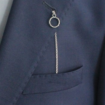 Gümüş Ceket Yaka Zinciri