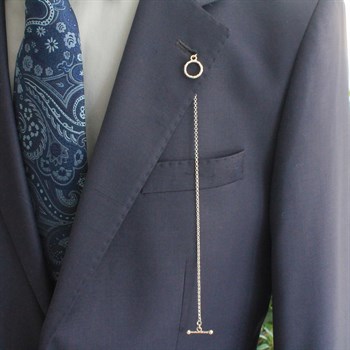 Gümüş Ceket Yaka Zinciri