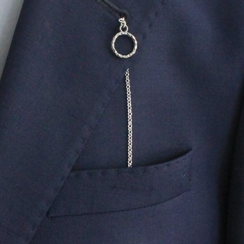 Gümüş Ceket Yaka Zinciri