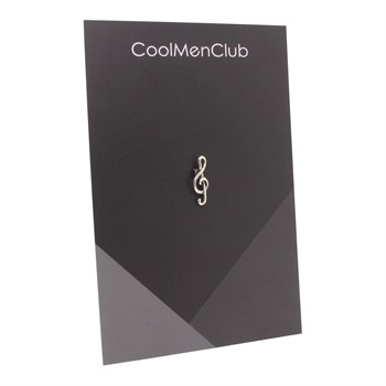 Gümüş Sol Anahtarı Broş