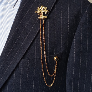 Hayat Ağacı Figürlü Ceket Yaka İğnesi