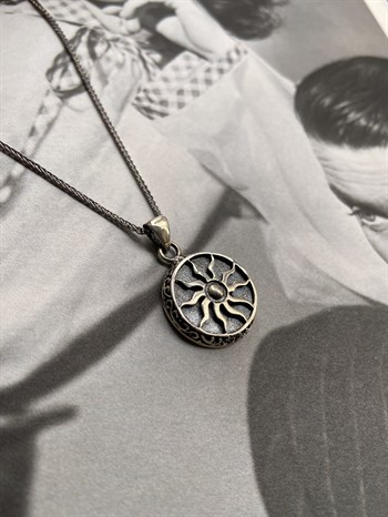 Helios Gümüş Kolye 