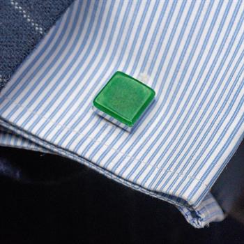 Jade Doğal Taşlı Klasik Kol Düğmesi 