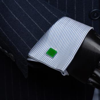 Jade Doğal Taşlı Klasik Kol Düğmesi 