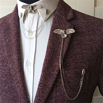 Yaka İğnesi & BroşCMC2889Kartal Figürlü Ceket & Gömlek Aksesuar Seti