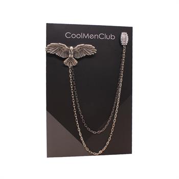 Kartal Figürlü Ceket Yaka İğnesi