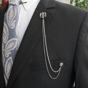 Kartal Figürlü Ceket Yaka İğnesi