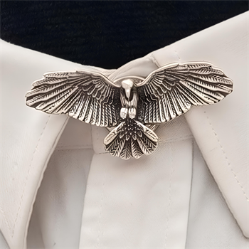 Kartal Figürlü Gömlek Yaka Düğmesi