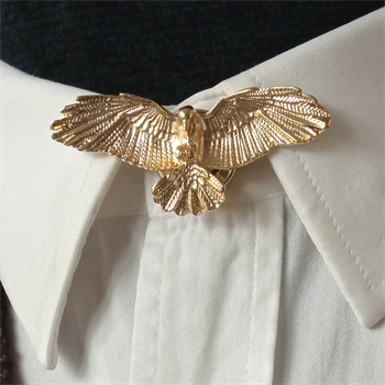 Kartal Figürlü Gömlek Yaka Düğmesi