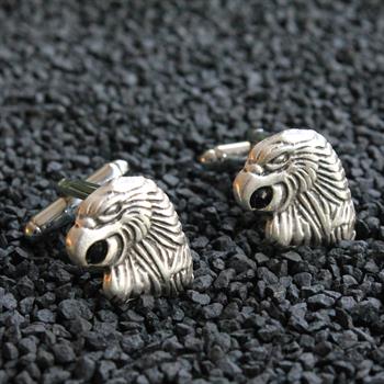 Kartal Figürlü Klasik Kol Düğmesi