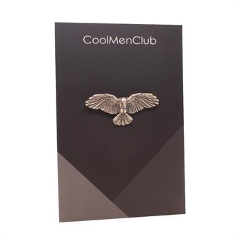 Kartal Figürlü Yaka Broşu