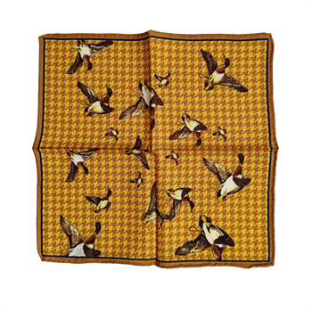 Kaz Desenli Yün Cep Mendili 